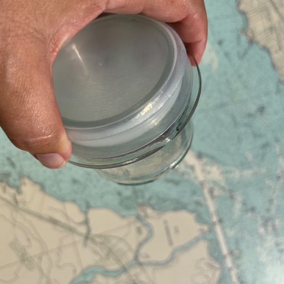 Vintage Libbey Clear Glass Snowman Jar - Picture 7 of 7